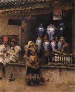 Edwin Lord Weeks The Vase Seller USA oil painting artist